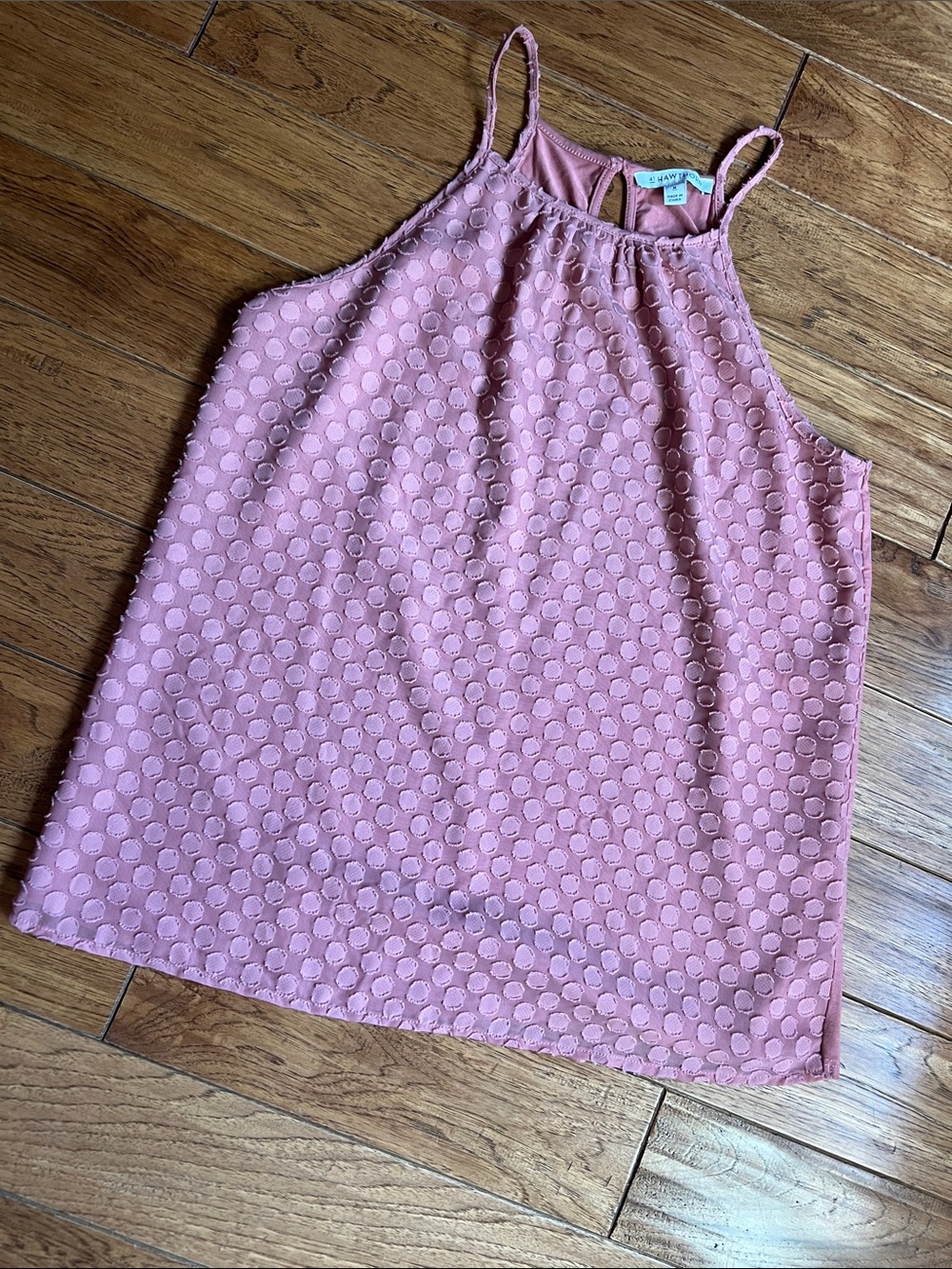 41 Hawthorn Dusty Rose Textured Halter Camisole